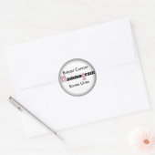 Ronde Stickers - Mammogram bij borstkanker (Envelop)