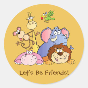 Ronde Stickers—Oerwouden Sticker