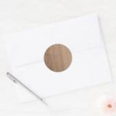 Ronde Stickers van houtnerf (Envelop)