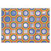 Ronde stripes Lijst regenboog + uw afbeeldingen Tafelkleed (Voorkant (Horizontaal))