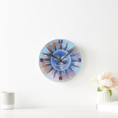Ronde Sun God Sun Face Mur Horloge (Maison)