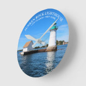 Ronde Sunken Rock Lighthouse, horloge de New York (Angle)