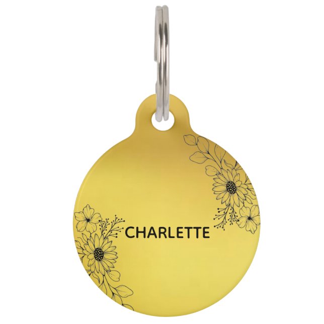 Ronde tag huisdierpenning (Voorkant)