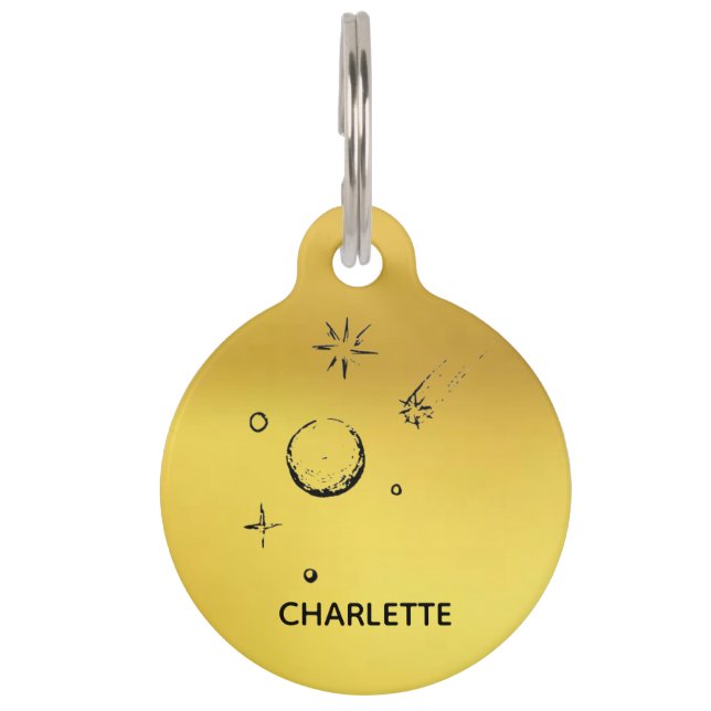 Ronde tag huisdierpenning (Voorkant)