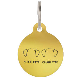 Ronde tag huisdierpenning