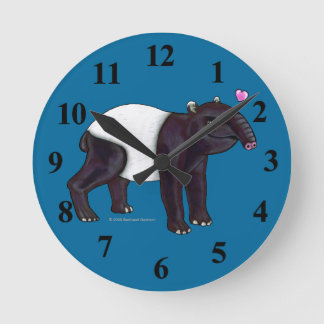 Ronde Tapir Veut Une Énorme Horloge Mur
