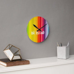 Ronde Temps Pour Être Fier Horloge