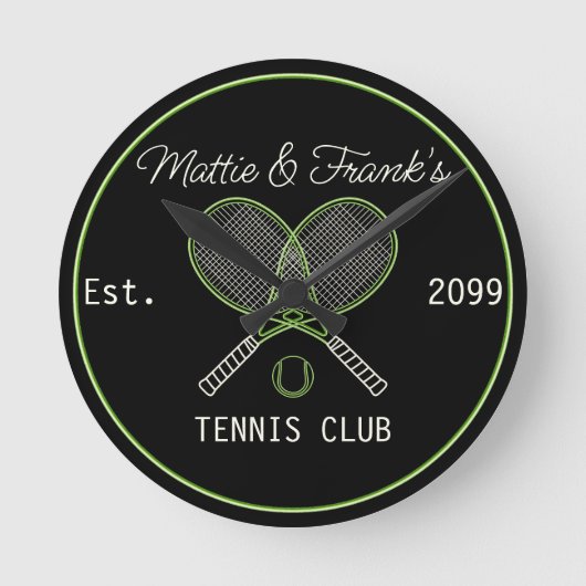 Ronde Tennis Club Bar Horloge (Recto)