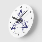 Ronde Tri horloge d'oeil maçonnique (Angle)
