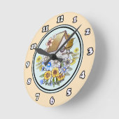 Ronde Troglodyte de maison horloge (Angle)