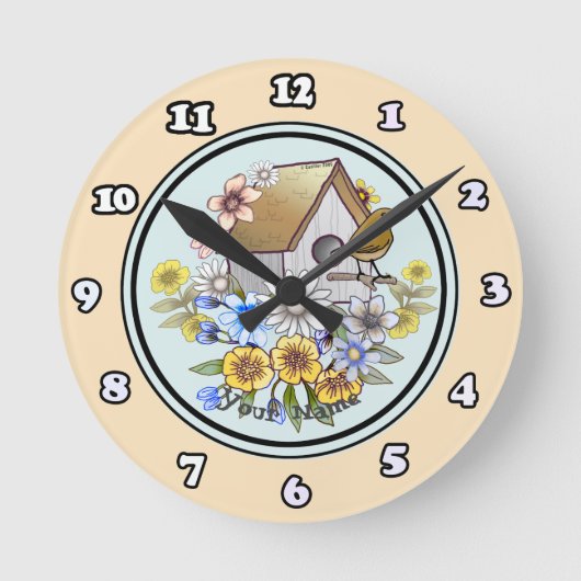 Ronde Troglodyte de maison horloge (Recto)