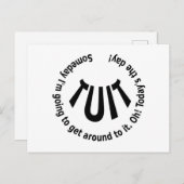 Ronde TUIT Briefkaart (Voorkant / Achterkant)