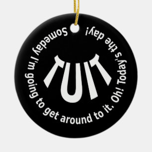 Ronde TUIT Keramisch Ornament
