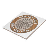 Ronde Tuit Tegeltje (Zijkant)