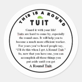 RONDE TUIT versieren (6 tellen) Sticker