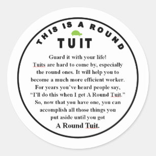 RONDE TUIT versieren (6 tellen) Sticker