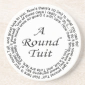 Ronde Tuit Zandsteen Onderzetter (Voorkant)