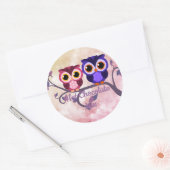 Ronde Uilen Hot Chocolade Label (Envelop)