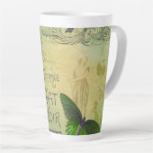 Ronde van Chat Noir Collage in Parijs Latte Mok (Rechterhoek)