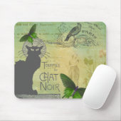 Ronde van Chat Noir Collage in Parijs Muismat (Met muis)