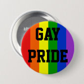Ronde van de Button van Gay Pride Rainbow (Voorkant /achterkant)