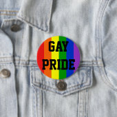 Ronde van de Button van Gay Pride Rainbow (In situ)