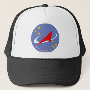 Ronde van de Logo van de Roscosmos Trucker Pet