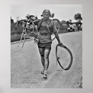 Ronde van Frankrijk 1928 Etappe 7 Italiaan Giusto Poster