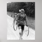 Ronde van Frankrijk 1928 Giusto Cerutti Wrecked Poster (Voorkant)