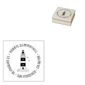 Ronde van Nautical Zee Lighthouse Rubberstempel (Gestempeld)
