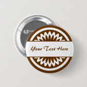 Ronde ventilator - bruin button 5,7 cm (Voorkant /achterkant)