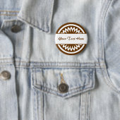 Ronde ventilator - bruin button 5,7 cm (In situ)
