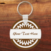 Ronde ventilator - bruin sleutelhanger (Voorkant)