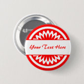 Ronde ventilator - rood button 5,7 cm (Voorkant /achterkant)