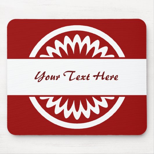 Ronde ventilator - Ruby Red Muismat (Voorkant)