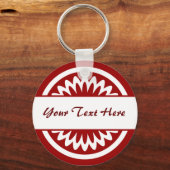 Ronde ventilator - Ruby Red Sleutelhanger (Voorkant)