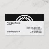 Ronde ventilator - zwart visitekaartje (Achterkant)