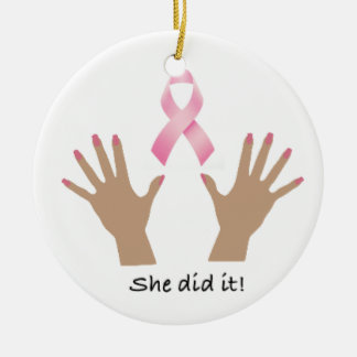 Ronde versiering keramisch ornament