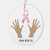 Ronde versiering keramisch ornament (Links)