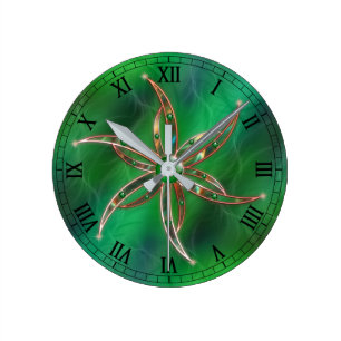 Ronde Vert comme horloge d'herbe