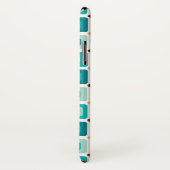 Ronde vierkanaals Patroon Blauw Case-Mate iPhone Case (Achterkant / rechts)