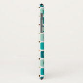 Ronde vierkanaals Patroon Blauw Case-Mate iPhone Case (Achterkant/links)