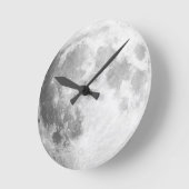Ronde Voici La Lune / Pleine lune Mur Horloge (Angle)