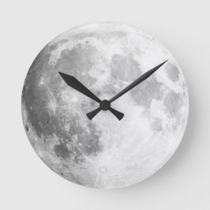 Ronde Voici La Lune / Pleine lune Mur Horloge