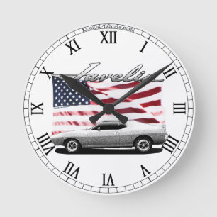 Ronde Voiture de muscle du javelot AMX d'AMC - horloge