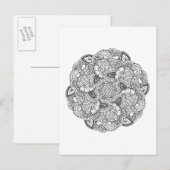 Ronde vormgeving briefkaart (Voorkant / Achterkant)