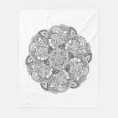 Ronde vormgeving fleece deken (Voorkant)