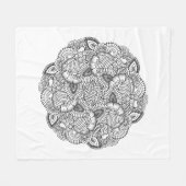 Ronde vormgeving fleece deken (Voorkant (Horizontaal))