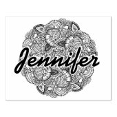 Ronde vormgeving rubberstempel (Afrduk)