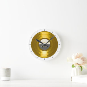 Ronde Votre horloge de disque de musique de vinyle de